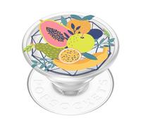 PopSockets : PopGrip Plant - Support et poignée Extensible fabriqué avec des matériaux à Base de Plantes avec Un Dessus Interchangeable pour smartphones et tablettes - Tropical Fruit Salad