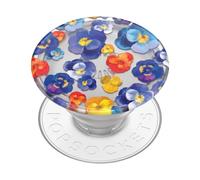 PopSockets : PopGrip Plant - Support et poignée Extensible fabriqué avec des matériaux à Base de Plantes avec Un Dessus Interchangeable pour Smartphones et tablettes - Pansy Raid