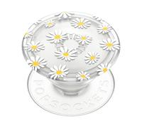 PopSockets : PopGrip Plant - Support et poignée Extensible fabriqué avec des matériaux à Base de Plantes avec Un Dessus Interchangeable pour Smartphones et tablettes - Translucent He Loves Me Not