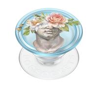 PopSockets : PopGrip Plant - Support et poignée Extensible fabriqué avec des matériaux à Base de Plantes avec Un Dessus Interchangeable pour Smartphones et tablettes - Floral Bust