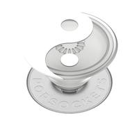 PopSockets : PopGrip Plant - Support et poignée Extensible fabriqué avec des matériaux à Base de Plantes avec Un Dessus Interchangeable pour Smartphones et tablettes - Translucent Yin and Yang