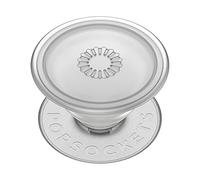 PopSockets : PopGrip Plant - Support et poignée extensible fabriqué avec des matériaux à base de plantes avec un dessus interchangeable pour smartphones et tablettes - Faded Stone