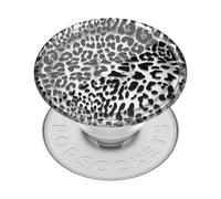 PopSockets : PopGrip Plant - Support et poignée Extensible fabriqué avec des matériaux à Base de Plantes avec Un Dessus Interchangeable pour Smartphones et tablettes - Translucent Black Leopard