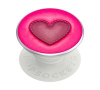 PopSockets PopGrip : poignée de téléphone et Support de téléphone, Pliable, Dessus Interchangeable, cœur Cousu