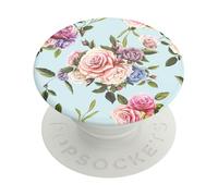 PopSockets PopGrip Poignée et Support pour téléphone Portable Motif Rose Sauvage rétro