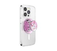 Poignée de téléphone Ronde PopSockets Compatible avec MagSafe, Anneau Adaptateur Inclus, Support de téléphone, Compatible avec Chargement sans Fil, Disney, émail Sylveon Wink