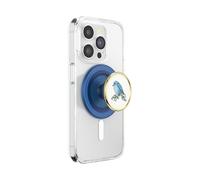 PopSockets: PopGrip Rond pour MagSafe - Bague d'adaptation pour MagSafe Incluse - Support de téléphone Extensible et poignée avec Un Dessus Interchangeable pour Smartphones et étuis - Oiseau Bleu