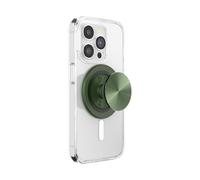 PopSockets: PopGrip Rond pour MagSafe - Bague d'adaptation pour MagSafe Incluse - Support de téléphone Extensible et poignée avec Dessus Interchangeable pour Smartphones et étuis - Olive Radiale en