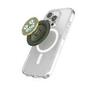 PopSockets: PopGrip Rond pour MagSafe - Bague d'adaptation pour MagSafe Incluse - Support de téléphone Extensible et poignée avec Un Dessus Interchangeable pour Smartphones et étuis - Relief Floral