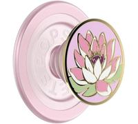 PopSockets: PopGrip Round Para MagSafe - Anillo Adaptador Para MagSafe Incluido - Soporte y Agarre Para Teléfonos Móviles y Carcasas Con Un Top Intercambiable - Water Lily