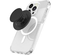PopSockets: PopGrip Round pour MagSafe - Anneau Adaptateur pour MagSafe Inclus - Support et Poignée pour Smartphone et Coques avec Un Top Interchangeable - Black