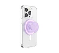 PopSockets: PopGrip Round pour MagSafe - Anneau Adaptateur pour MagSafe Inclus - Support et Poignée pour Smartphone et Coques avec Un Top Interchangeable - Opalescent Clear
