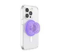 PopSockets PopSockets PopGrip MagSafe Round Translucent Lavender Porte-doigt pour téléphone portable Violet