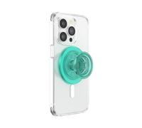 PopSockets: PopGrip Round pour MagSafe - Anneau Adaptateur pour MagSafe Inclus - Support et Poignée pour Smartphone et Coques avec Un Top Interchangeable - Translucent Mint