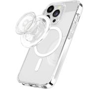 PopSockets PopSockets PopGrip MagSafe Round Clear Porte-doigt pour téléphone portable