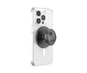 PopSockets: PopGrip Round pour MagSafe - Anneau Adaptateur pour MagSafe Inclus - Support et Poignée pour Smartphone et Coques avec Un Top Interchangeable - Death Star Dimensional (Metal)