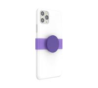 PopSockets: PopGrip Slide Non-Adhesive Phone Grip & Stand with a Swappable Top for iPhone 11 Pro Max Silicone Case - Fierce Violet