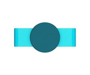 PopSockets: PopGrip Slide Non-Adhesive Phone Grip & Stand with a Swappable Top for iPhone 11 Pro Max Silicone Case - Turbo Ice