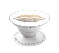 PopSockets PopGrip - Support et Grip [Non Interchangeable] pour Smartphones et Tablets - Gold Lips
