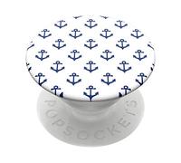 PopSockets PopGrip - Support et Grip pour Smartphone et Tablette avec un Top Interchangeable - Anchors Away White