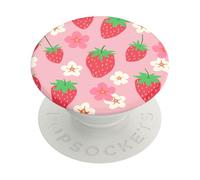 PopSockets PopGrip – Support et grip smartphone et tablette, top interchangeable, Berry Bloom
