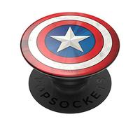 PopSockets PopGrip - Support et Grip pour Smartphone et Tablette avec un Top Interchangeable - Captain America Icon