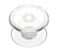 PopSockets PopGrip – Support et grip pour smartphone et tablette – top interchangeable – Transparent