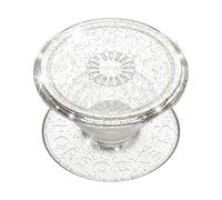 Support PopGrip Adhésif Stand et Selfie Glitter Clear Argent Popsockets