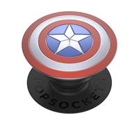 PopSockets: PopGrip - Support et Grip pour Smartphone et Tablette avec un Top Interchangeable - Enamel Captain America Shield