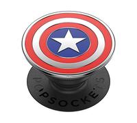 PopSockets PopGrip - Support et Grip pour Smartphone et Tablette avec un Top Interchangeable - Enamel Captain America