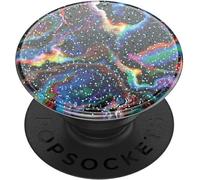 PopSockets PopGrip - Support et Grip pour Smartphone et Tablette avec Un Top Interchangeable - Glitter Rainbow Void