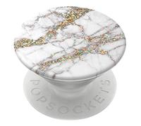 PopSockets PopGrip - Support et Grip pour Smartphone et Tablette avec Un Top Interchangeable - Gold Sparkle Marble