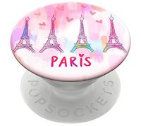 PopSockets PopGrip - Support et Grip pour Smartphone et Tablette avec Un Top Interchangeable - Paris Love