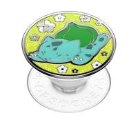 PopSockets: PopGrip - Support et Grip pour Smartphone et Tablette avec un Top Interchangeable - Pokémon - Bulbasaur Nap Enamel