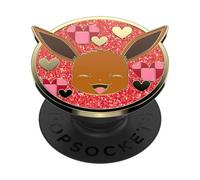 PopSockets: PopGrip - Support et Grip pour Smartphone et Tablette avec un Top Interchangeable - Pokémon - Eevee XOXO Enamel