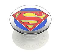 PopSockets PopGrip – Support et grip smartphone/tablette – Superman Enamel – Top interchangeable