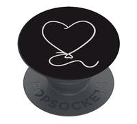 PopSockets PopGrip Support Extensible et Poignée pour Smartphones et Tablettes avec Support pour Doigt - Ballon Cœur Basique