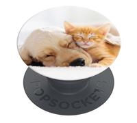PopSockets | PopGrip | Support extensible et poignée pour smartphones et tablettes | Support de doigt Basic Cat & Dog