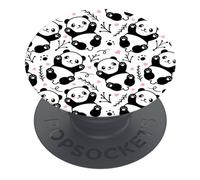 PopSockets | PopGrip | Support extensible et poignée pour smartphones et tablettes | Support de doigt Basic Panda Boom