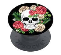 PopSockets | PopGrip | Support extensible et poignée pour smartphones et tablettes | Support de doigt Basic Bitter Roses
