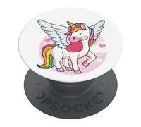 PopSockets | PopGrip | Support extensible et poignée pour smartphones et tablettes | Support de doigt Basic Unicorn