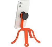 PopSockets: PopMount 2 Flex - Support et Trépied Non-Adhesif Flexible Silicone pour Smartphones et Tablettes - Tangerine