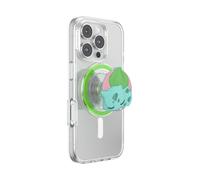 PopSockets PopOut Sleepy Bulbasaur Poignée Ronde pour téléphone Compatible avec MagSafe, Anneau Adaptateur Inclus, Support de téléphone, Chargement sans Fil Compatible