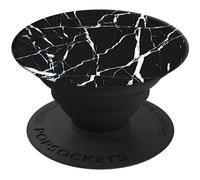 PopSockets PopSockets PopGrip Amovible Amovible Black Marble Porte-doigt pour téléphone portable