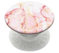 PopSockets PopSockets PopGrip Amovible Rose Marble Porte-doigt pour téléphone portable Rose