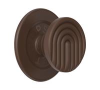 PopSockets PopSockets PopGrip MagSafe Round Curves Cocoa Porte-doigt pour téléphone portable Brun foncé