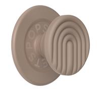 PopSockets: PopGrip Round pour MagSafe - Anneau Adaptateur pour MagSafe Inclus - Support et Poignée pour Smartphone et Coques avec Un Top Interchangeable - Curves Latte