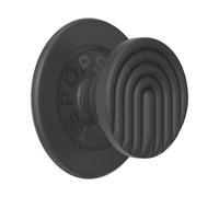 PopSockets PopSockets PopGrip MagSafe Round Curves Slate Porte-doigt pour téléphone portable Noir