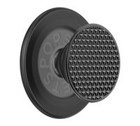 PopSockets PopSockets PopGrip MagSafe Round Triangle Knurled Black Porte-doigt pour téléphone portable Noir