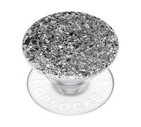 PopSockets PopSockets PopTop Confetti Foil Silver Porte-doigt pour téléphone portable Argent